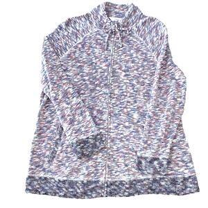 Christoper & Banks Multicolor CJ Full Zip Sweater Jacket Women Size 1X